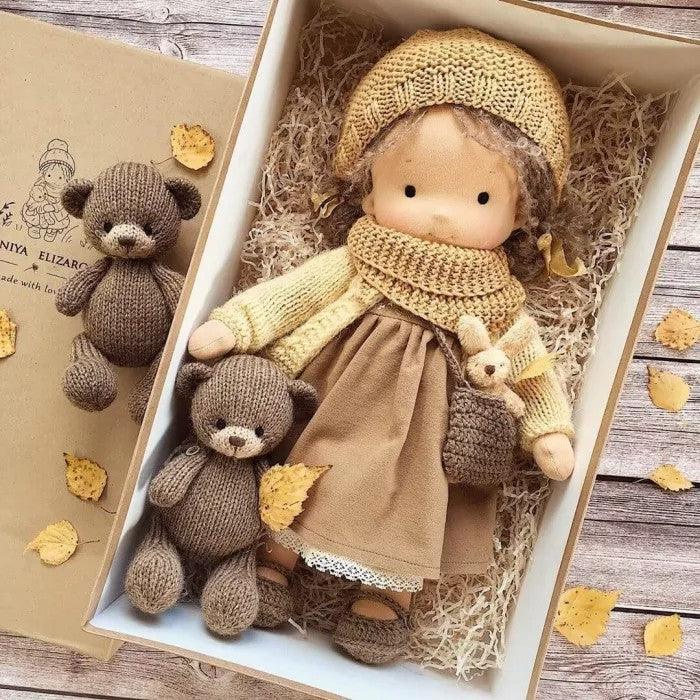 Handmade Waldorf Cuddle Doll for Children