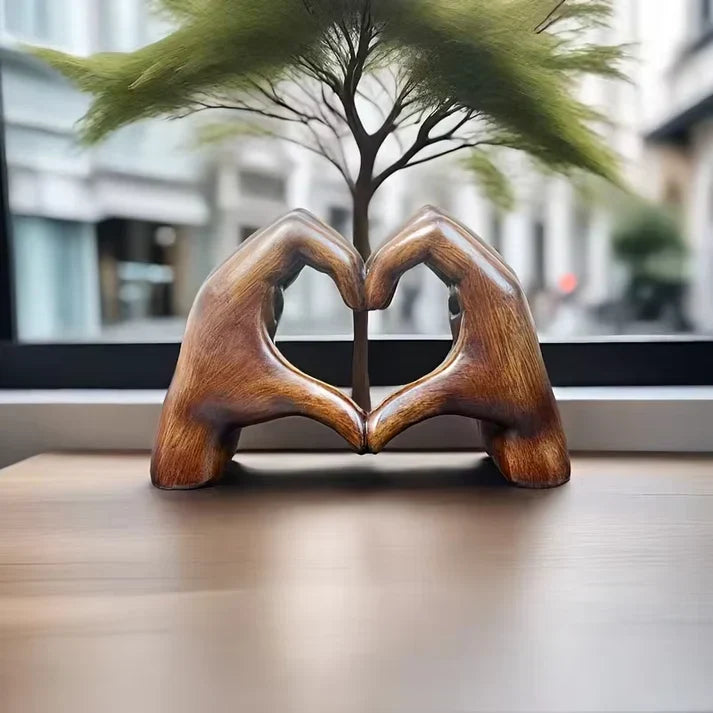Handmade Wooden Heart Ornament – A Symbol of Love