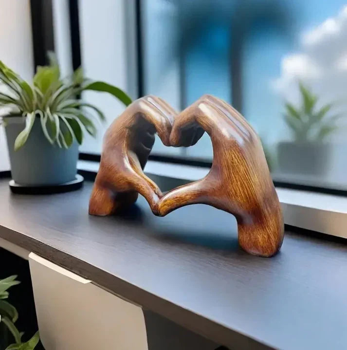 Handmade Wooden Heart Ornament – A Symbol of Love
