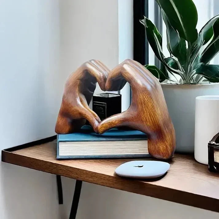 Handmade Wooden Heart Ornament – A Symbol of Love