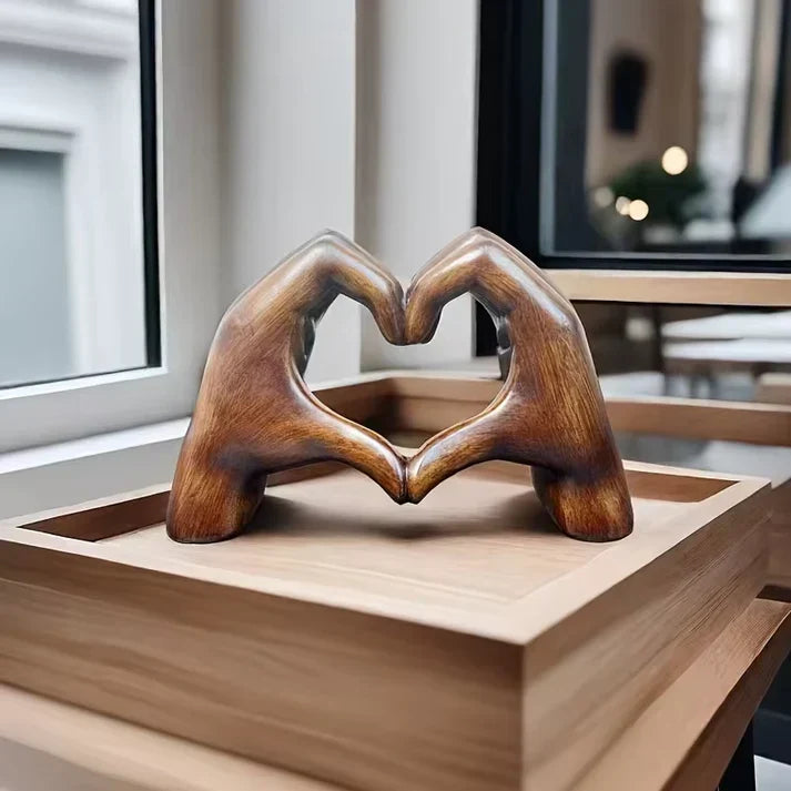 Handmade Wooden Heart Ornament – A Symbol of Love