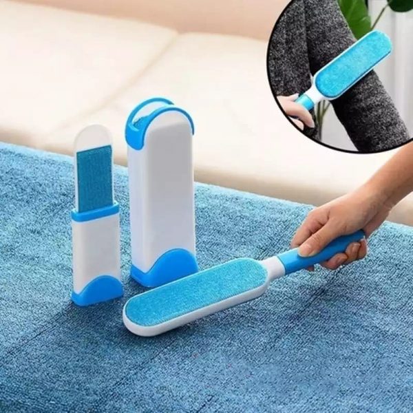 HandyBrush | Double-Sided Reusable Pet Hair Remover with Self-Cleaning Base