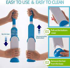 HandyBrush | Double-Sided Reusable Pet Hair Remover with Self-Cleaning Base