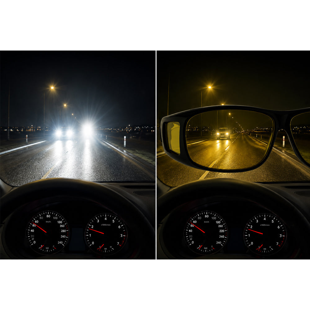 HD-Vision Glasses - 2-Pack Day & Night Polarized Glasses (Perfect for Car Driving, Sports, Night Driving & UV Sunglasses)