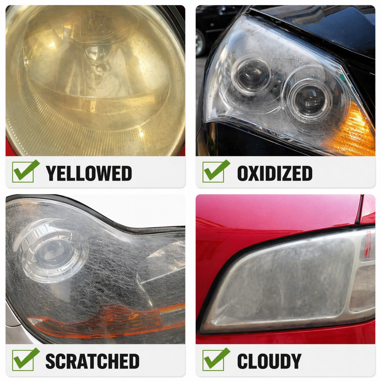 Headlight Restoration Fluid | Removes Yellowing | Instantly Clear | UV Protection | BrightLite