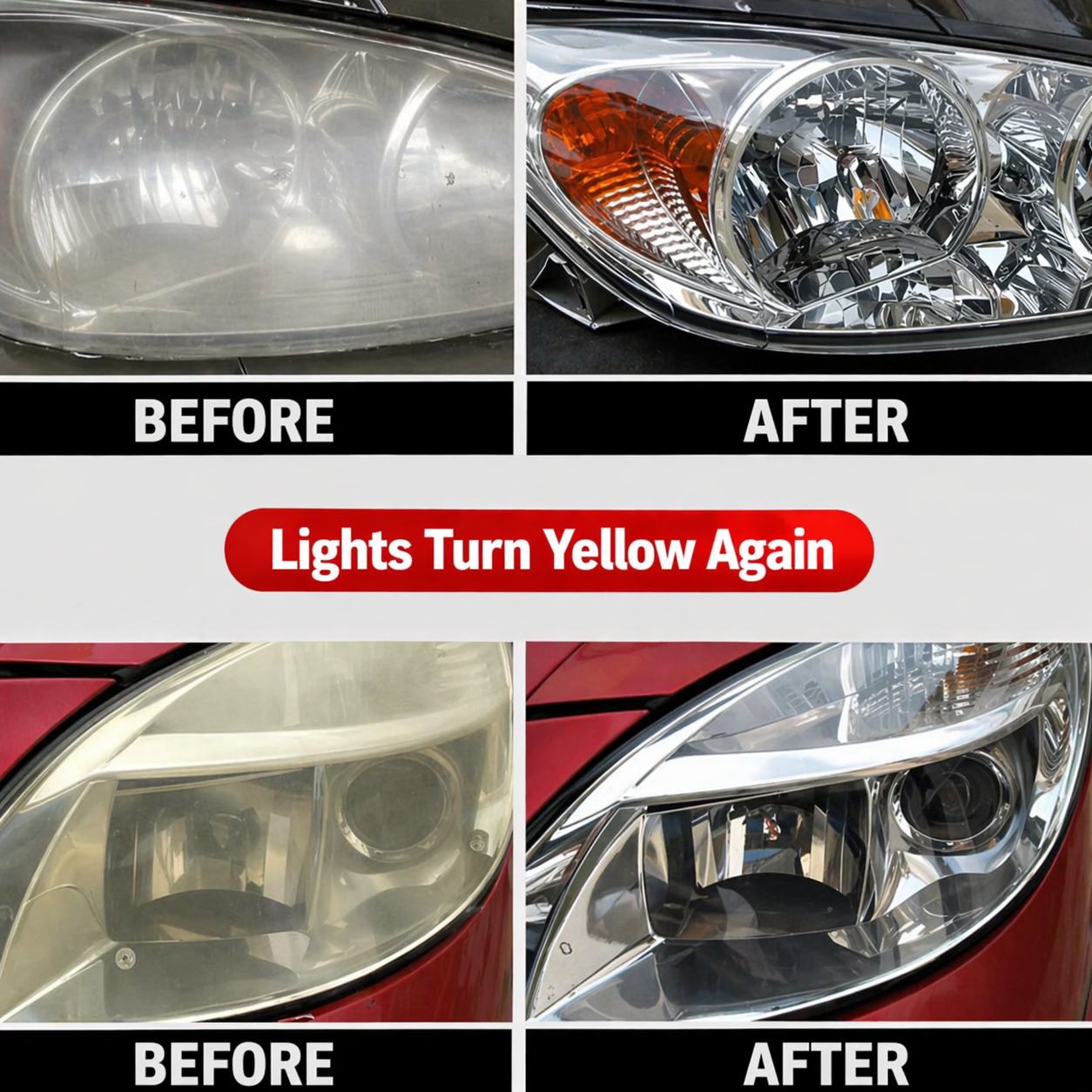 Headlight Restoration Fluid | Removes Yellowing | Instantly Clear | UV Protection | BrightLite