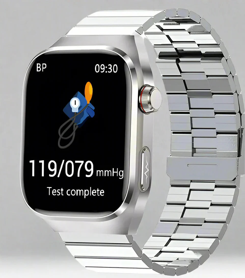 Health Smartwatch with ECG and 2.04 AMOLED Display – Monitor Heart Rate, Blood Sugar and More
