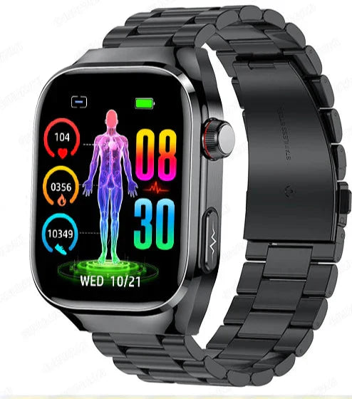 Health Smartwatch with ECG and 2.04 AMOLED Display – Monitor Heart Rate, Blood Sugar and More