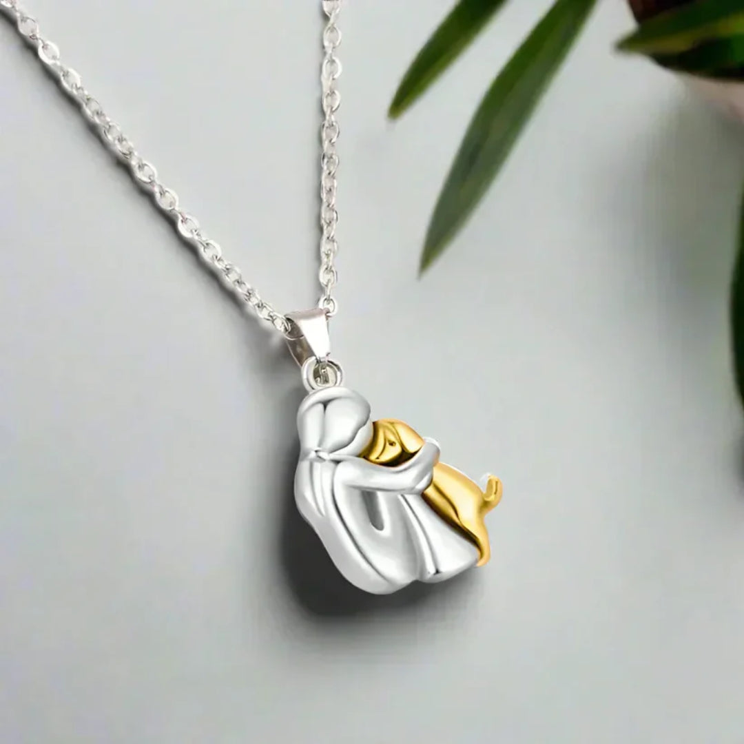 Heart and Dog Pendant Necklace for Animal Lovers