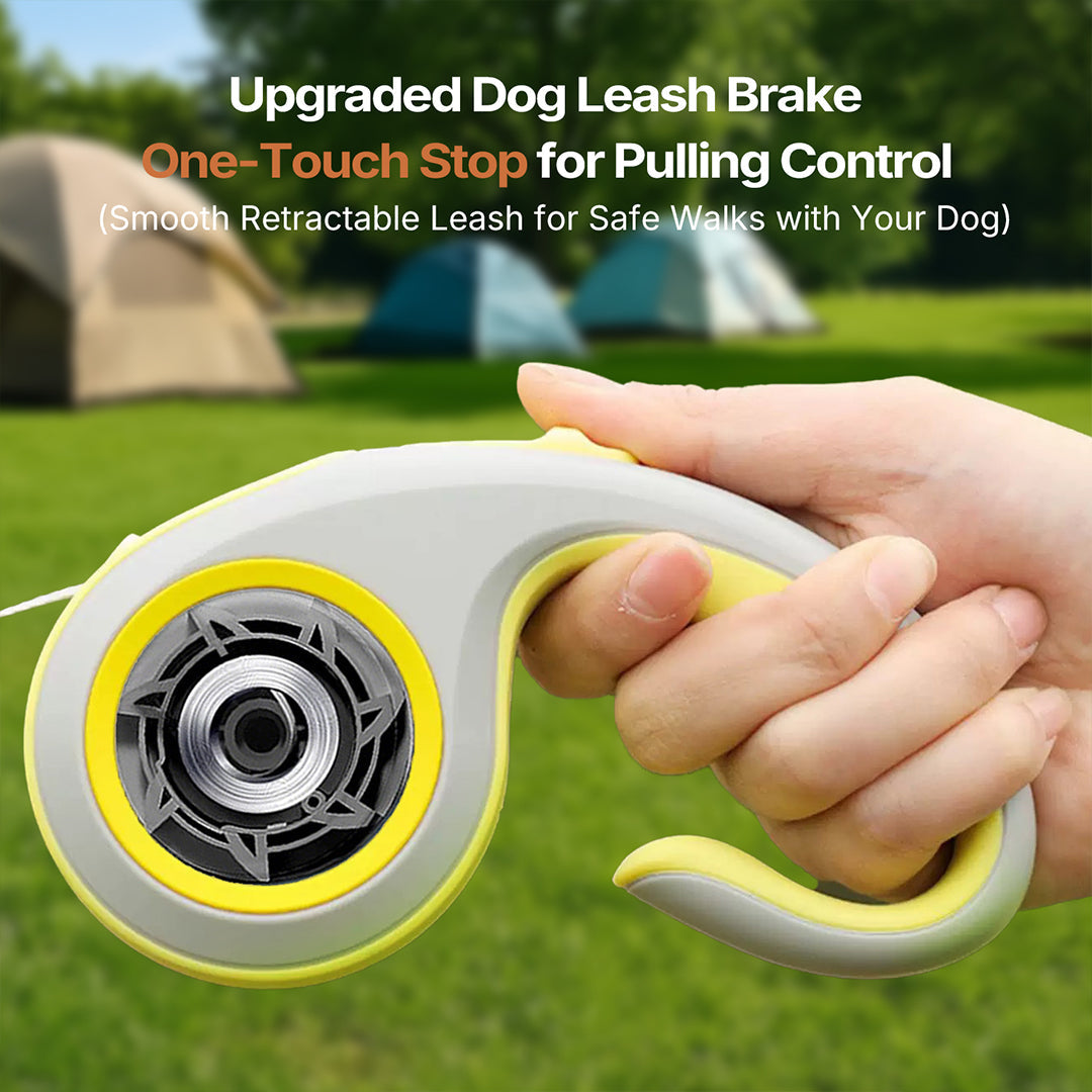 Heavy-Duty Retractable Dog Leash for Strong Pullers