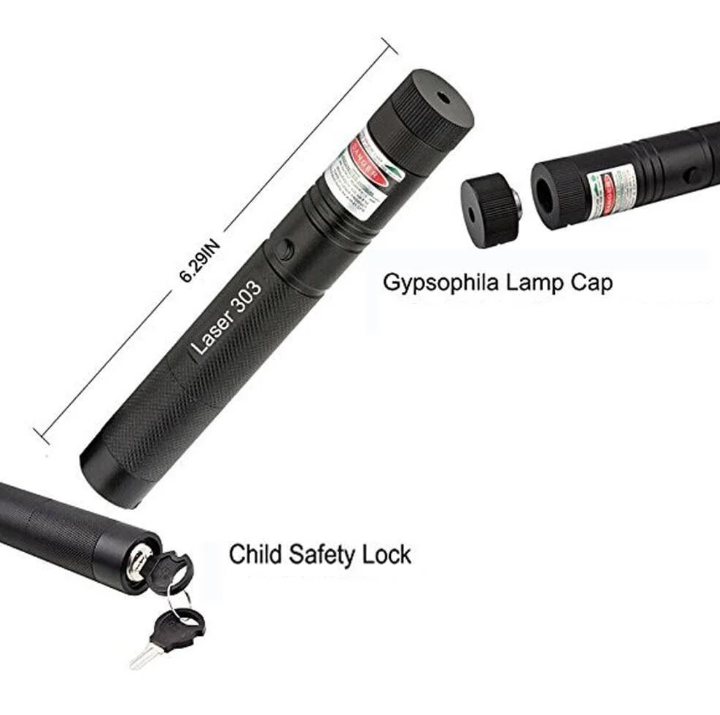 High-Intensity Portable Laser Pointer for Presentations & Outdoors