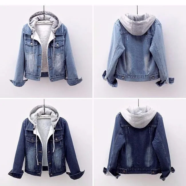 Hooded Denim Jacket