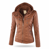 Hooded Leather Jacket