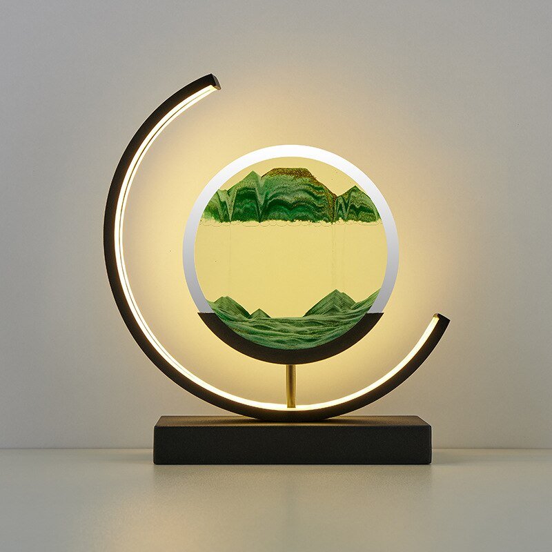 Illuminated Deep Sea Sand Art for Home Decor