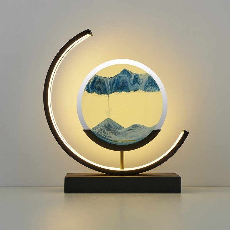 Illuminated Deep Sea Sand Art for Home Decor