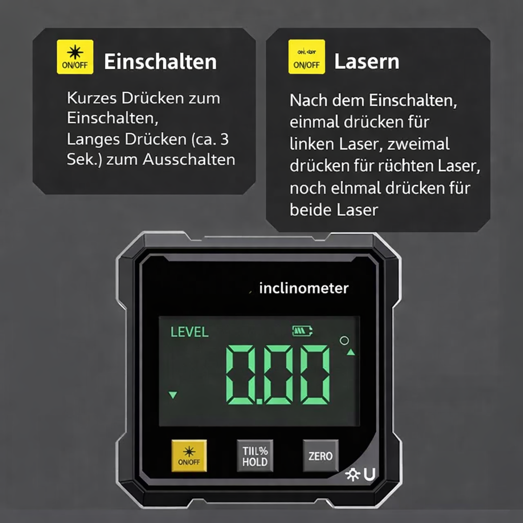 Inclinometer | Magnetic Precision Laser Level | Digital Inclinometer