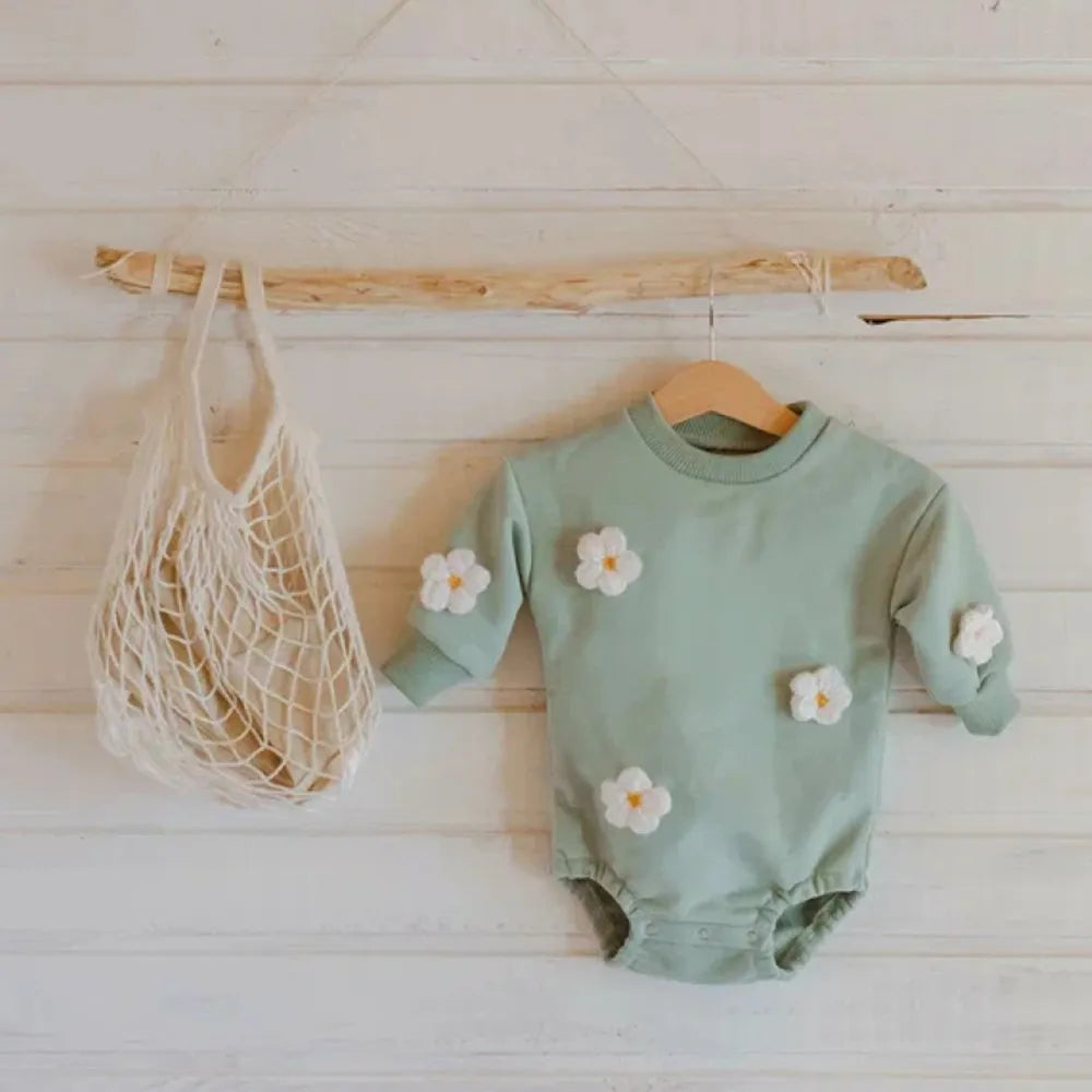 Infant Baby Cloud Print Romper Jumpsuit