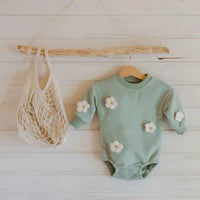 Infant Baby Cloud Print Romper Jumpsuit