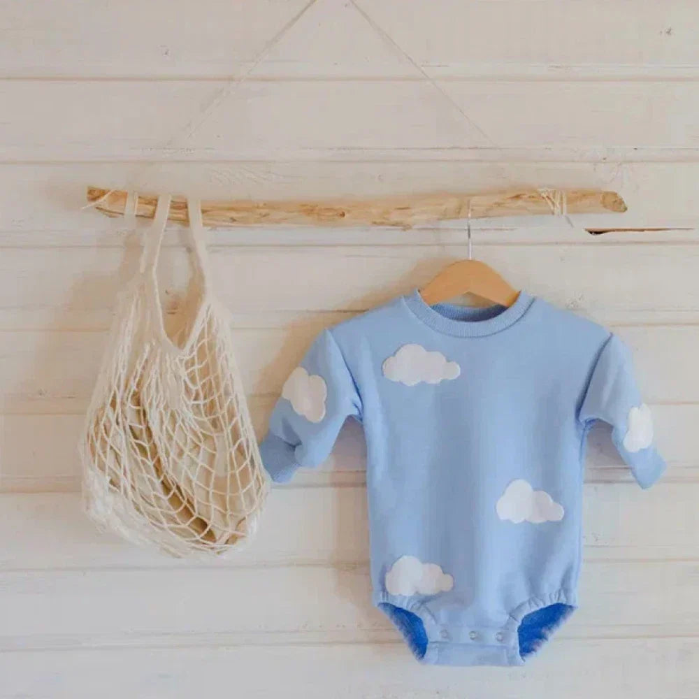 Infant Baby Cloud Print Romper Jumpsuit