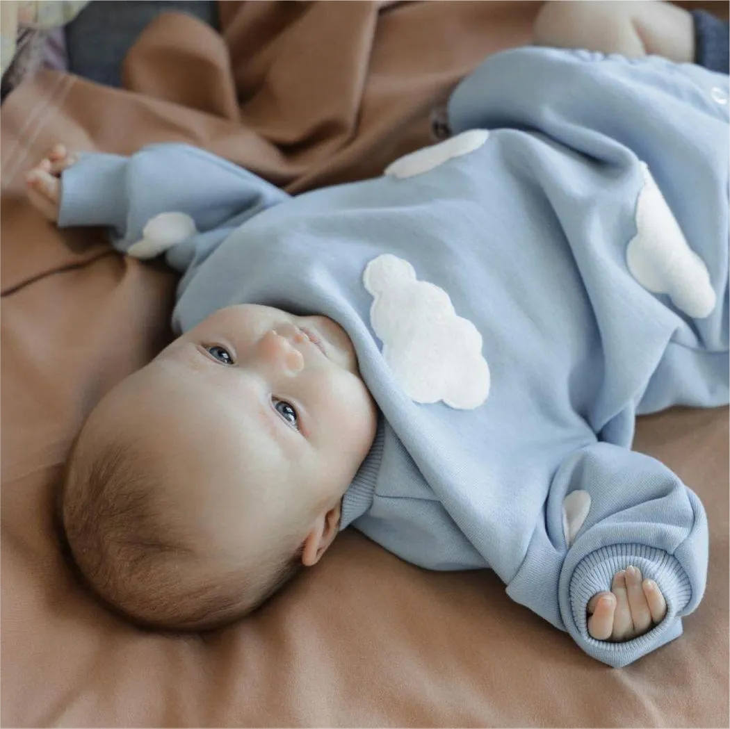 Infant Baby Cloud Print Romper Jumpsuit