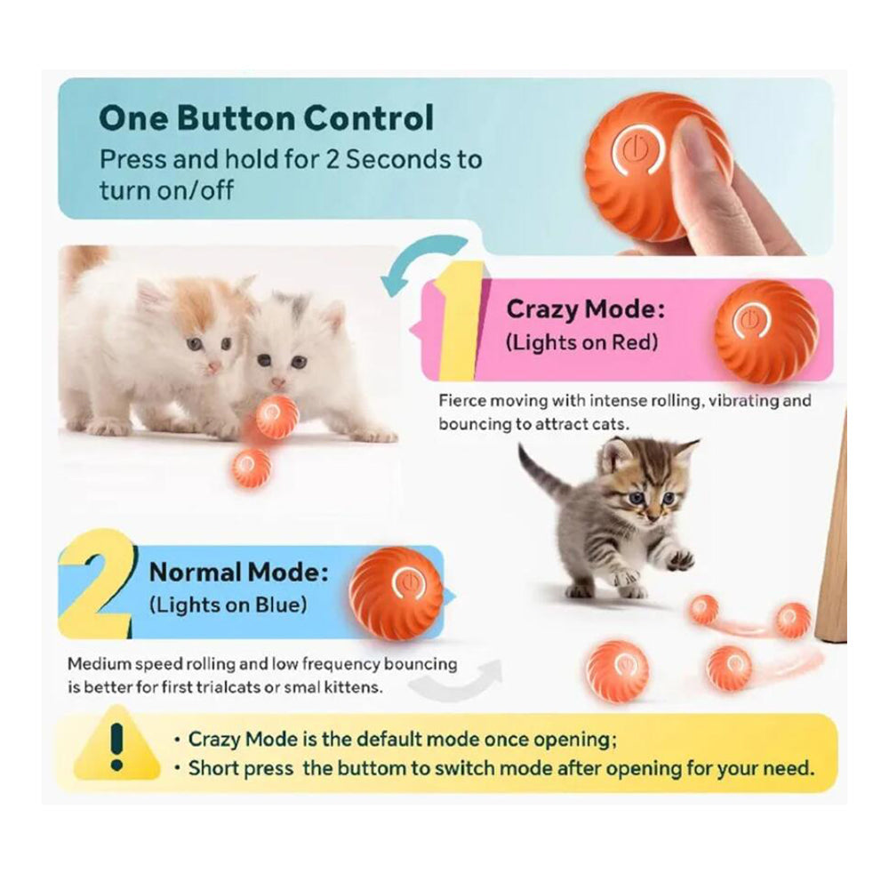 Interactive Automatic Ball for Dogs and Cats