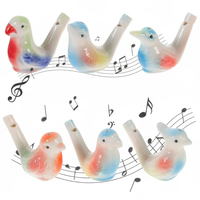 Interactive Ceramic Bird Sound Water Whistle Toy