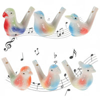 Interactive Ceramic Bird Sound Water Whistle Toy