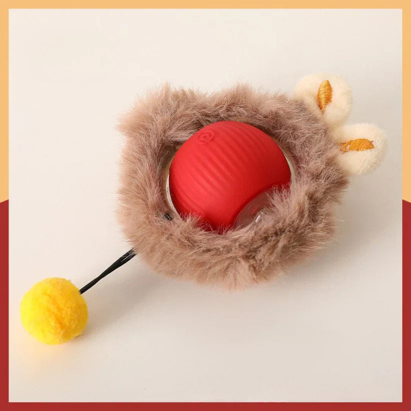 Interactive Play Ball with Tail for Cats