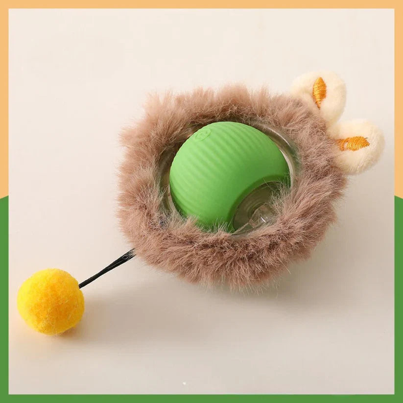 Interactive Play Ball with Tail for Cats