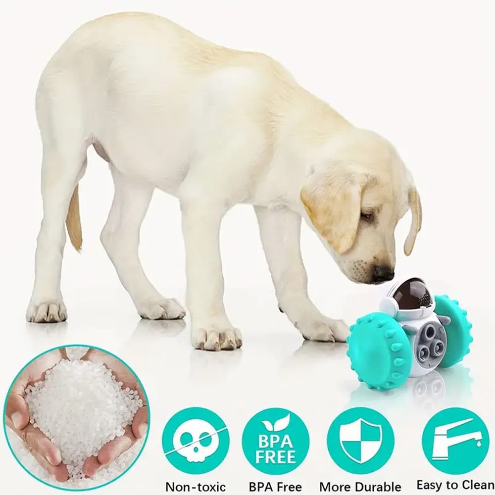 Interactive Robot Treat Dispenser – Fun for Both Dogs and Cats!