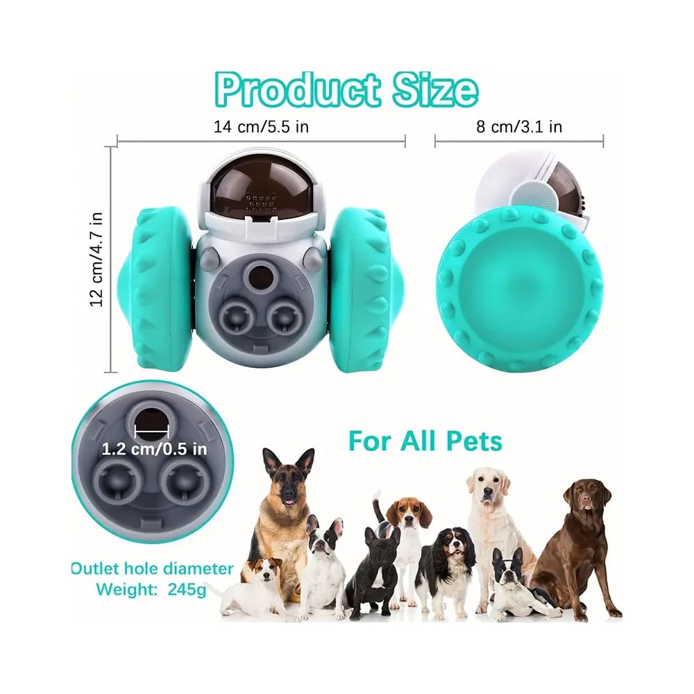 Interactive Robot Treat Dispenser – Fun for Both Dogs and Cats!