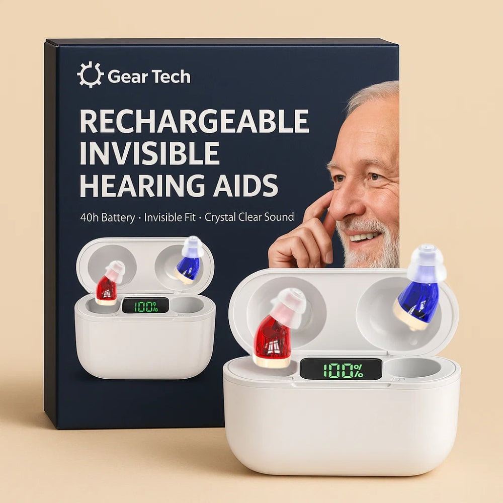 Invisible In-Ear Rechargeable Hearing Aids for Clear Sound