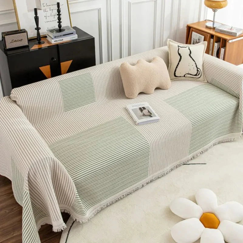 Jacquard Sofa Throw Blanket - Soft Polyester - Modern - Decorative Woven Blanket - Image 3
