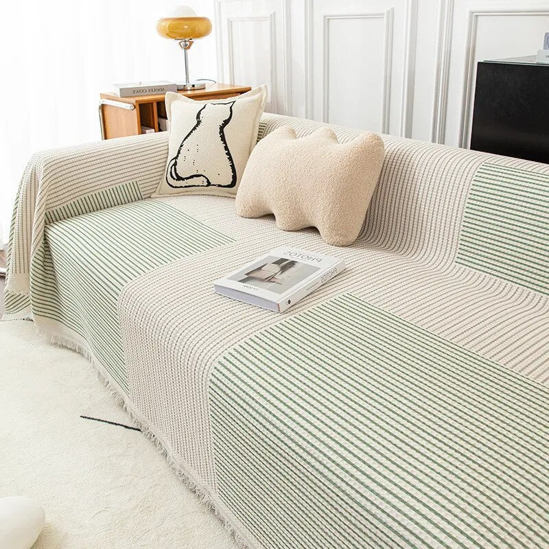 Jacquard Sofa Throw Blanket - Soft Polyester - Modern - Decorative Woven Blanket - Image 7