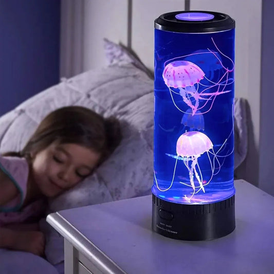 Jellyfish Table Lamp - LED Night Light - Sensory - Color Changing Mood Light - Image 1