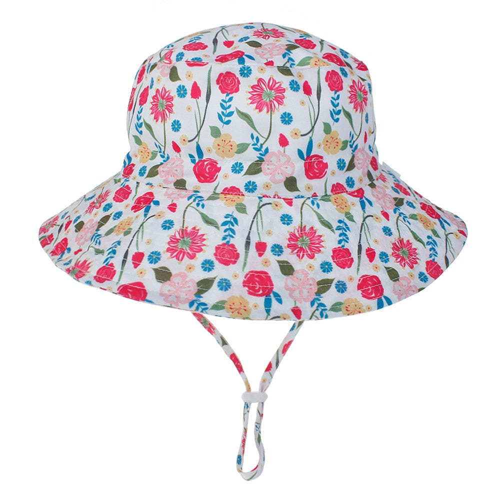 Kids' Adjustable Sun Hat - UV Protection, Breathable & Cute Designs