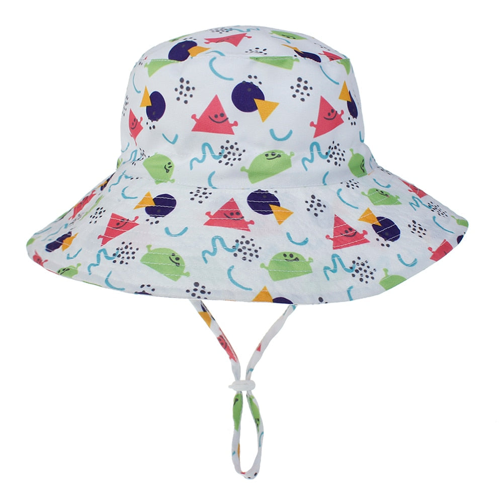 Kids' Adjustable Sun Hat - UV Protection, Breathable & Cute Designs