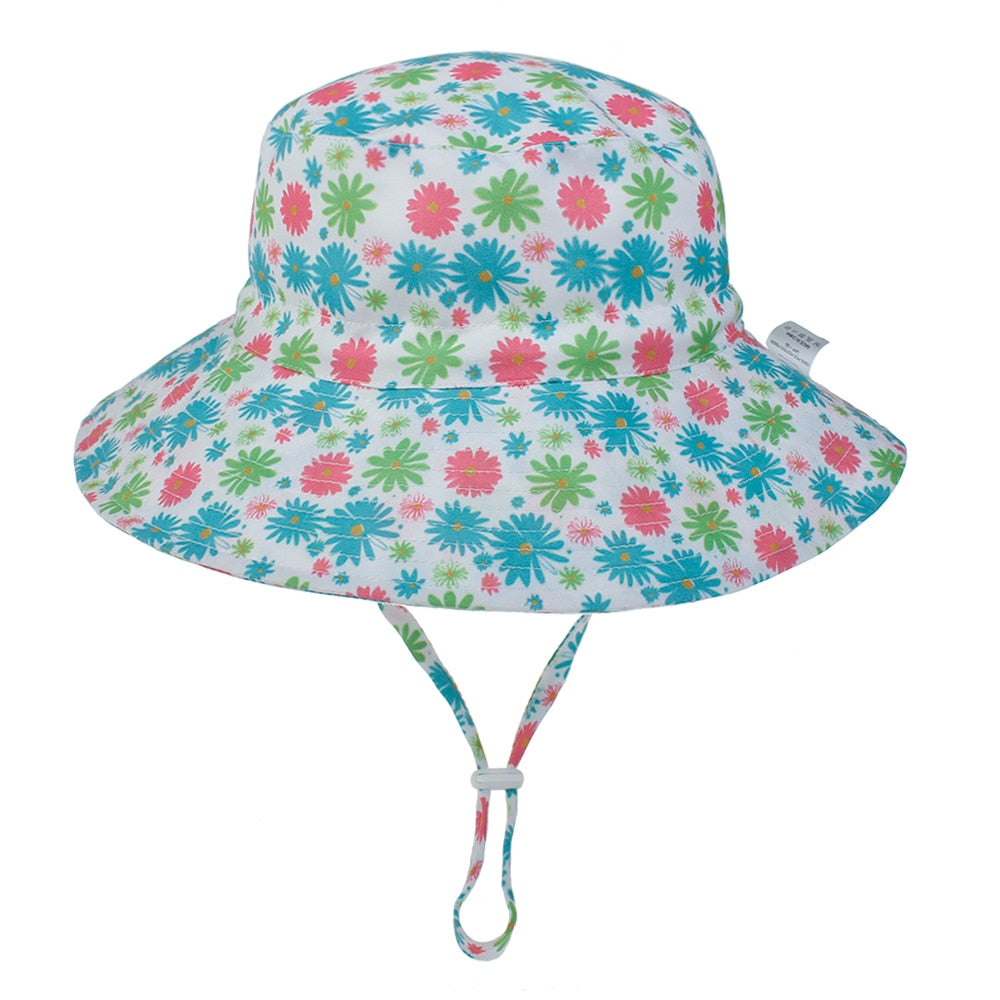 Kids' Adjustable Sun Hat - UV Protection, Breathable & Cute Designs
