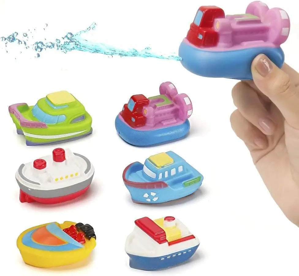 Kids' Bath Water Toy Set - Boats & Cars