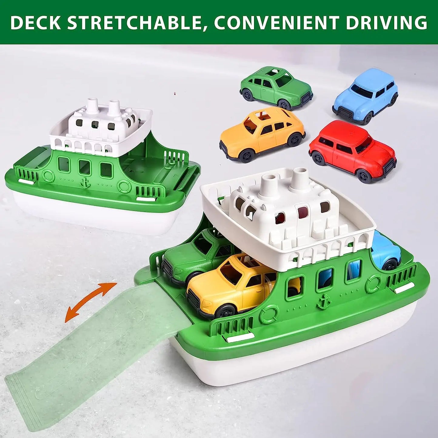 Kids' Bath Water Toy Set - Boats & Cars