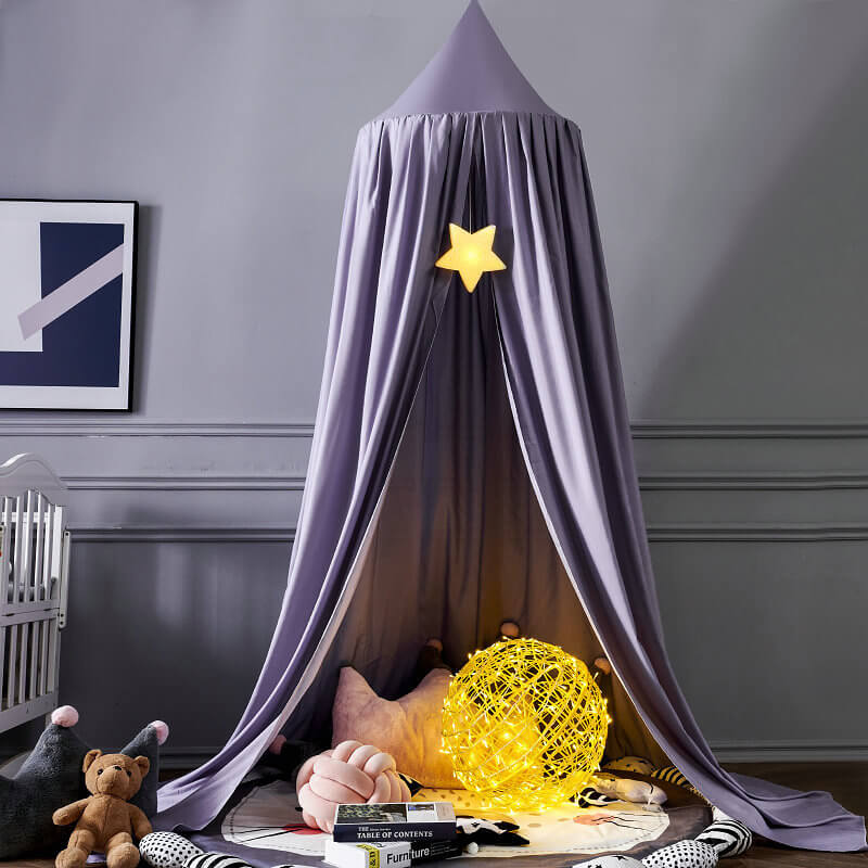 Kids Bed Canopy Tent - Breathable Fabric - Play Tent for Nursery - Magical Theme - Image 10