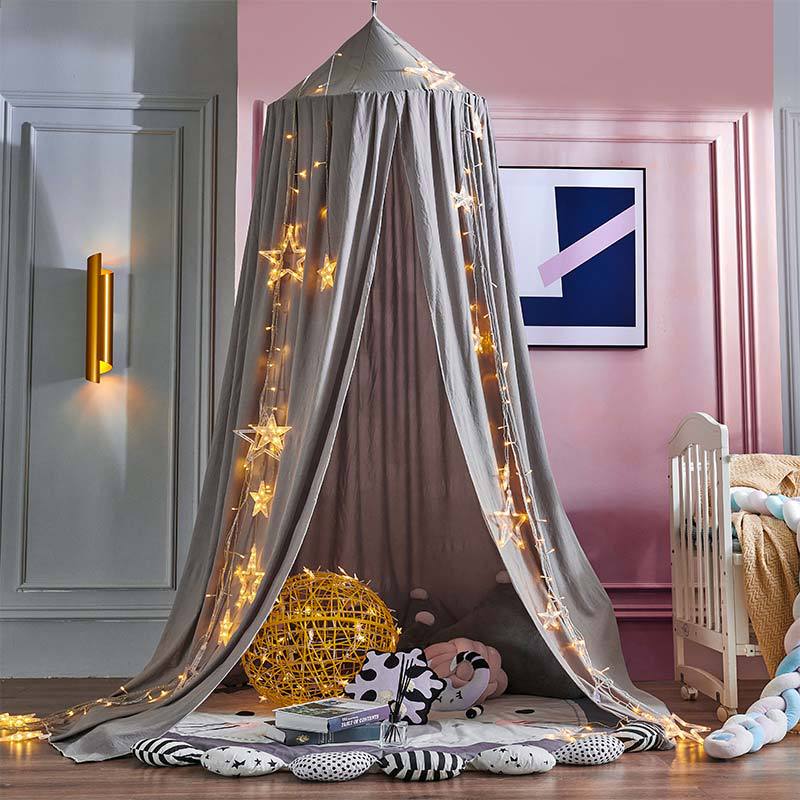 Kids Bed Canopy Tent - Breathable Fabric - Play Tent for Nursery - Magical Theme - Image 9