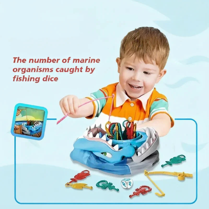 Kids' Educational Shark Attack Family Board Game