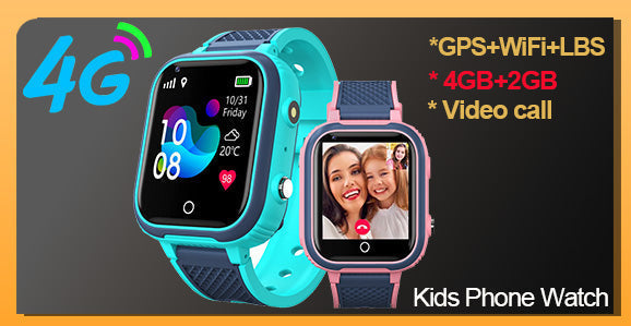 Kids GPS Smartwatch with Tracker - Video Calling & Waterproof