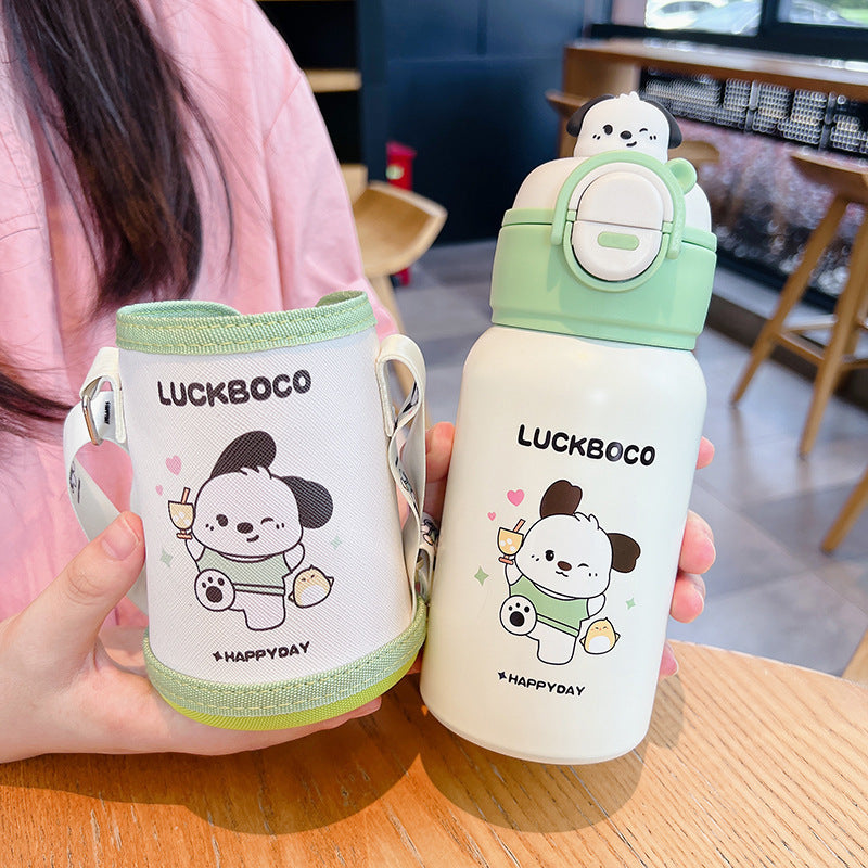 Kids' Insulated Thermos Water Bottle with Straw