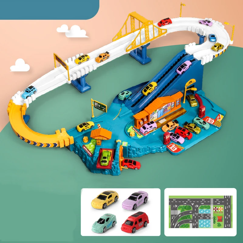 Kids' Interactive Car Play Track Set