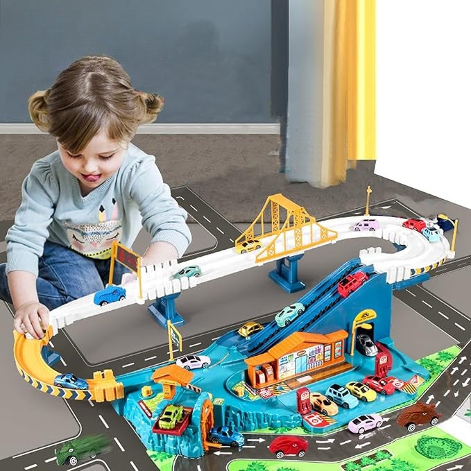 Kids' Interactive Car Play Track Set