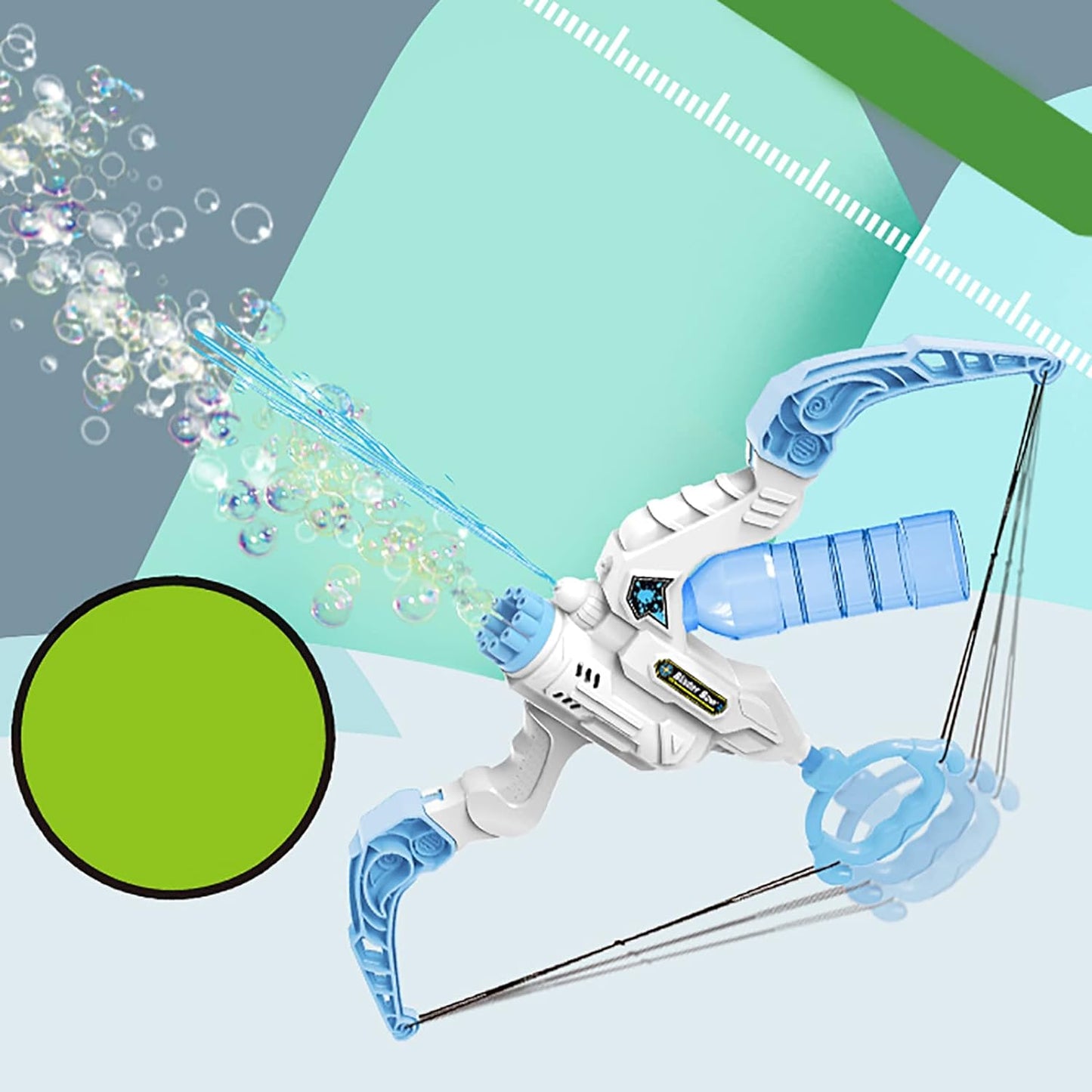 Kids Outdoor 2-in-1 Bow Bubble Machine Water Blaster Toy