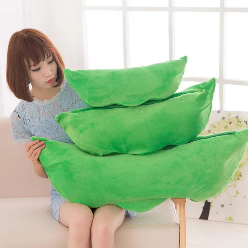 Kids' Plush Peas Doll Toy – Soft & Cuddly Companion