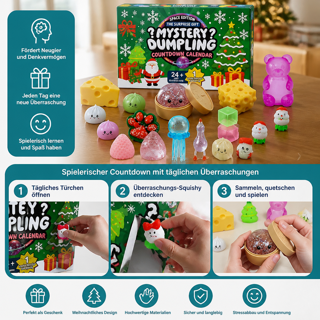 Kids' Soft Christmas Advent Calendar – 24 Days Full of Surprises